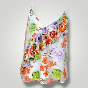 Alice + Olivia Floral Ruffle Camisole